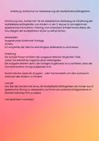 Vorschau - Stationenlernen - Einmaleins Multiplikation fördern: Sortiermal - Seite 1