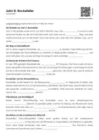 Vorschau - Arbeitsblätter - John D. Rockefeller (Lückentext, Erklärvideo, Übungen) - Deckblatt