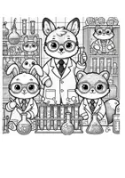 Vorschau - Mal- und Bastelvorlagen - Ausmalbilder, Thema: Chemie (5 & 6 Klasse) - Seite 1
