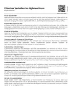 Vorschau - Arbeitsblätter - Ethisches Verhalten im digitalen Raum (Infotext und Übungen) - Deckblatt