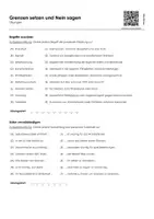 Vorschau - Arbeitsblätter - Grenzen setzen und Nein sagen (Infotext und Übungen) - Seite 1