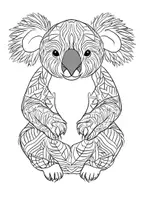 Vorschau - Arbeitsblätter - Koalabär Mandala Ausmalbilder Kunst Kunstidee Fensterbild Beschäftigung - Seite 3