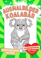 Vorschau - Arbeitsblätter - Ausmalbilder Koala - Deckblatt