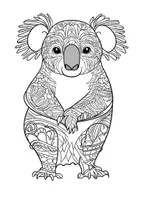 Vorschau - Arbeitsblätter - Ausmalbilder Koala - Seite 2