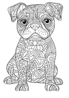 Vorschau - Arbeitsblätter - Kunst Hunde Mandala Ausmalbilder Kunstidee Fensterbild Entspannung - Seite 2
