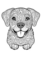 Vorschau - Arbeitsblätter - Kunst Hunde Mandala Ausmalbilder Kunstidee Fensterbild Entspannung - Seite 3
