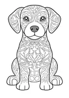 Vorschau - Arbeitsblätter - Mandala Hunde Ausmalbilder Kunst Kunstidee Fensterbild Zwischendurch - Seite 2