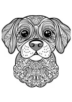Vorschau - Arbeitsblätter - Mandala Hunde Ausmalbilder Kunst Kunstidee Fensterbild Zwischendurch - Seite 3