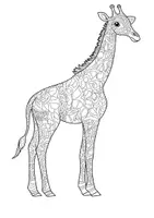 Vorschau - Mal- und Bastelvorlagen - Giraffe Ausmalbilder - Seite 3