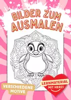 Vorschau - Arbeitsblätter - Mandala Pinguin Ausmalbilder Kunst Kunstidee Fensterbild Zwischendurch - Deckblatt