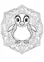 Vorschau - Arbeitsblätter - Mandala Pinguin Ausmalbilder Kunst Kunstidee Fensterbild Zwischendurch - Seite 2
