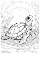 Vorschau - Arbeitsblätter - Kunst Schildkröte Ausmalbilder Kunstidee Fensterbild Entspannung - Seite 3