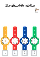 anteprima - Materiale di supporto/inclusione - Strumento Compensativo: Le Tabelline e l'orologio - Pagina 1