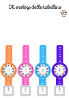 anteprima - Materiale di supporto/inclusione - Strumento Compensativo: Le Tabelline e l'orologio - Pagina 2