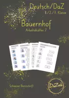 Vorschau - Unterrichtsreihen - Was machen die Leute? Wortschatz Bauernhof - Deckblatt
