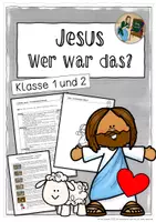 Vorschau - Stundenentwürfe - Wer war Jesus? Eine fertige Unterrichtseinheit für Klasse 1/2 - Deckblatt