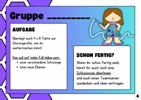 Vorschau - Stationenlernen - Stationskarten Aufgaben Sport Bändertanz - Seite 3