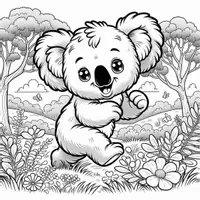 Aperçu - Matériel pour travaux manuels / dessin - Koalas coloriages (52 modèles à colorier) - Page 3