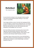 Vorschau - Arbeitsblätter - Mutmachgeschichten: Ehrlichkeit - Seite 1