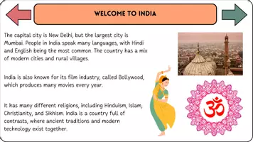 Vorschau - Präsentationen/Tafelbilder - Exploring India! Präsentation - Seite 3