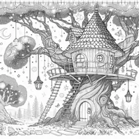 Aperçu - Matériel pour travaux manuels / dessin - Maisons magiques coloriages (50 modèles à colorier) - Page de couverture