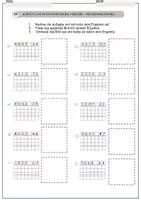 Vorschau - Arbeitsblätter - Schriftliche Multiplikation mit zweistelligen Multiplikatoren (Rechenspaziergang mit Lösungen, Zahlenraum 1 000 000). - Seite 1
