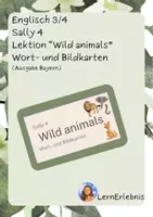 Vorschau - Poster - Sally 4 - Wort- und Bildkarten zur Lektion "Wild animals" - Deckblatt