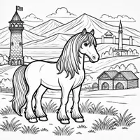 Aperçu - Matériel pour travaux manuels / dessin - Animaux nationaux d’Asie - Coloriages (50 modèles à colorier) - Page 3