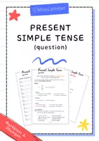 Vorschau - Arbeitsblätter - Present Simple Tense (question) - Deckblatt
