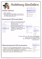 Vorschau - Arbeitsblätter - Anleitung besondere Punkte im Dreieck am Beispiel von GeoGebra - Seite 1