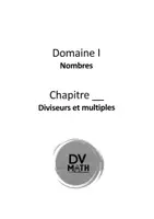 Aperçu - Préparation de séquence / Séquence complète - S2 Belgique - Diviseurs et multiples - Page 1