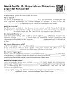 Vorschau - Arbeitsblätter - Global Goal 13: Klimaschutz jetzt (kleines Materialpaket) - Seite 1