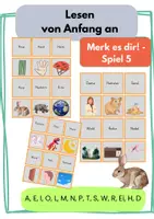 Vorschau - Spiele - Merk es dir! - Spiel 5 für Leseanfänger - Deckblatt