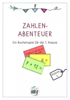 Vorschau - Spiele - Zahlenabenteuer - ein Rechenspiel für die 1. Klasse - Deckblatt