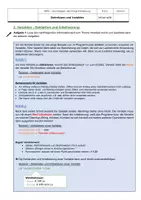 Vorschau - Arbeitsblätter - JavaScript - Datentypen und Variablen - Seite 1