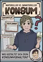 Vorschau - Arbeitsblätter - Materieller und Immaterieller Konsum - Wie ist dein Konsumverhalten? Klasse 7,8,9 - Deckblatt