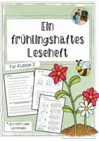Vorschau - Arbeitsblätter - Leseheft Frühling (Frühlingshaftes Leseheft) - Klasse 2 - Deckblatt