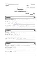 Aperçu - Préparation de séquence / Séquence complète - S2 Belgique - Calcul littéral (Part.II) - Page 1