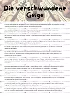 Vorschau - Arbeitsblätter - Text ordnen - Krimi - Deutsch - Deckblatt