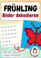 Vorschau - Arbeitsblätter - Pixelbilder dekodieren - Schmetterling - Medien und Informatik | Ostern - Deckblatt