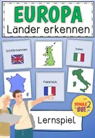 Vorschau - Fördermaterial/Inklusion - EUROPA / Länder in Europa erkennen - Deckblatt