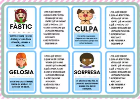 Vista previa - Tarjetas / Manipulativos - Gestió d'aula.Baralla d'emocions: jocs i dinàmiques. - página 1