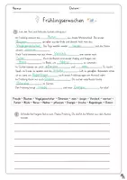 Vorschau - Arbeitsblätter - Frühling: Lückentext + Schreibaufgabe - Seite 3