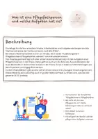Vorschau - Arbeitsblätter - Ausbildungsstart Vorstellung und Aufgaben einer Pflegekraft - Seite 1