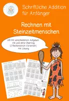 Vorschau - Arbeitsblätter - Schriftliche Addition üben - Deckblatt