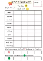 Vorschau - Arbeitsblätter - Food Survey Englisch Food and Drinks Partnerinterview - Seite 3