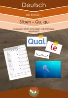 Vorschau - Arbeitsblätter - Silben: Legespiel und Arbeitsblatt Qu, qu - Deckblatt