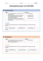 Vorschau - Arbeitsblätter - DIN 5008 Zahlengliederungen: Arbeitsblatt mit Übungen // WiK - IT - Seite 1