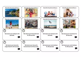 Vorschau - Spiele - Boardgame mit Kartensätzen zu Speaking und Wortstellung - Deckblatt