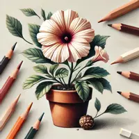 Aperçu - Matériel pour travaux manuels / dessin - Plantes - Coloriages réalistes (50 modèles à colorier) - Page de couverture